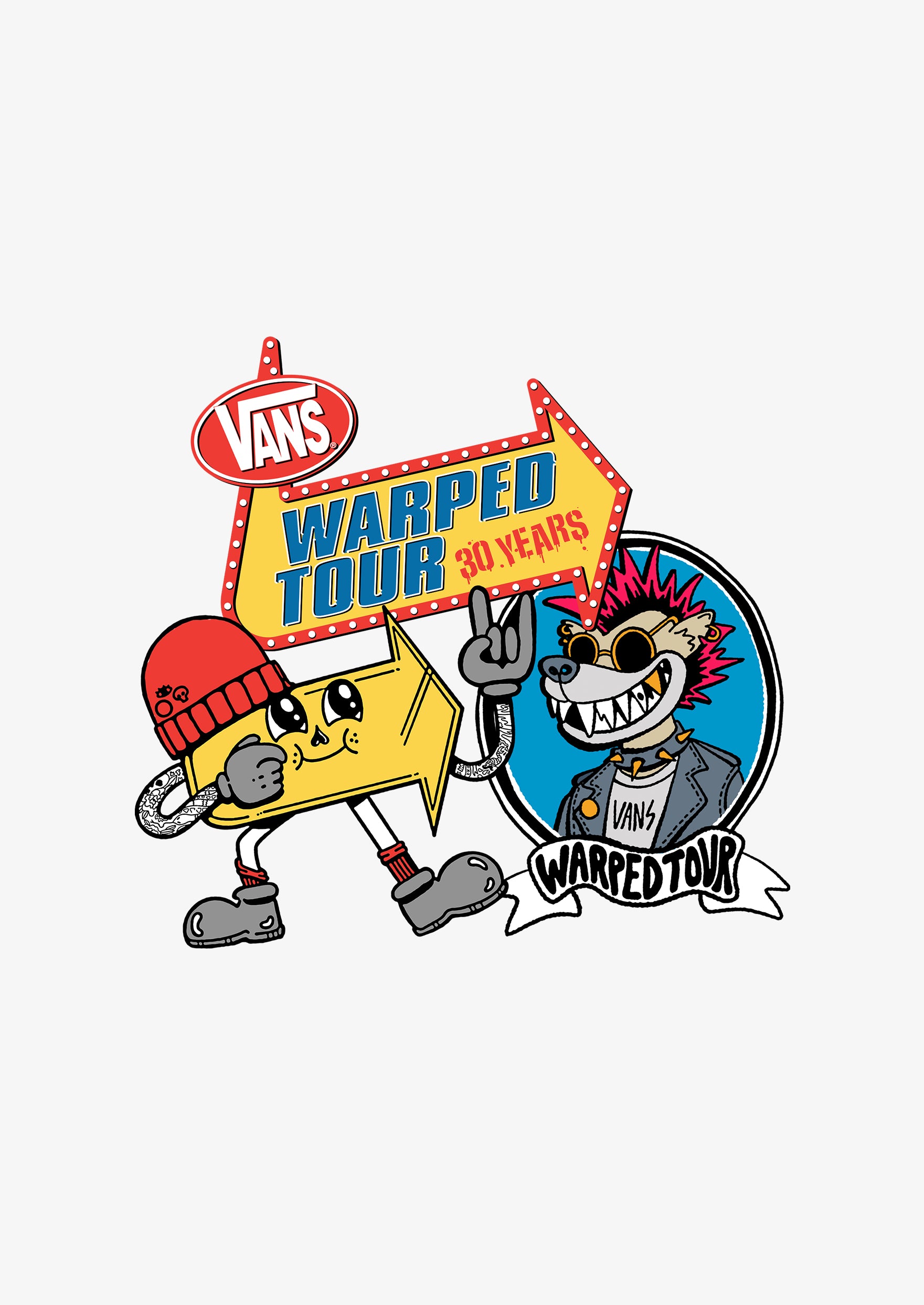 y*n様 レア品　VANS WARPED DISTORTION　コラボ　エフェク VWT Sticker Pack – Vans Warped Tour