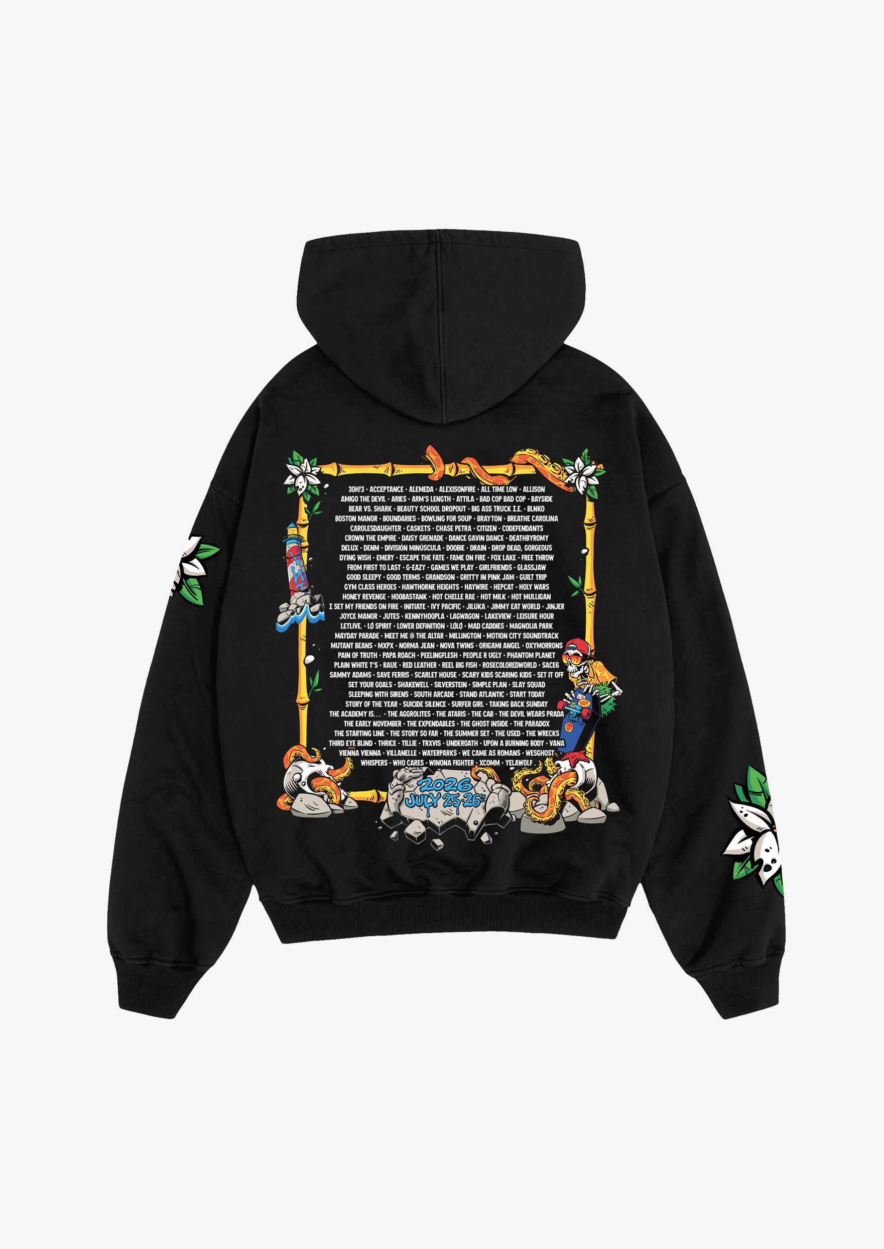 Vans Warped Tour Long Beach Official 2026 Lineup Hoodie Vans Warped Tour Long Beach Official 2026 Lineup Hoodie